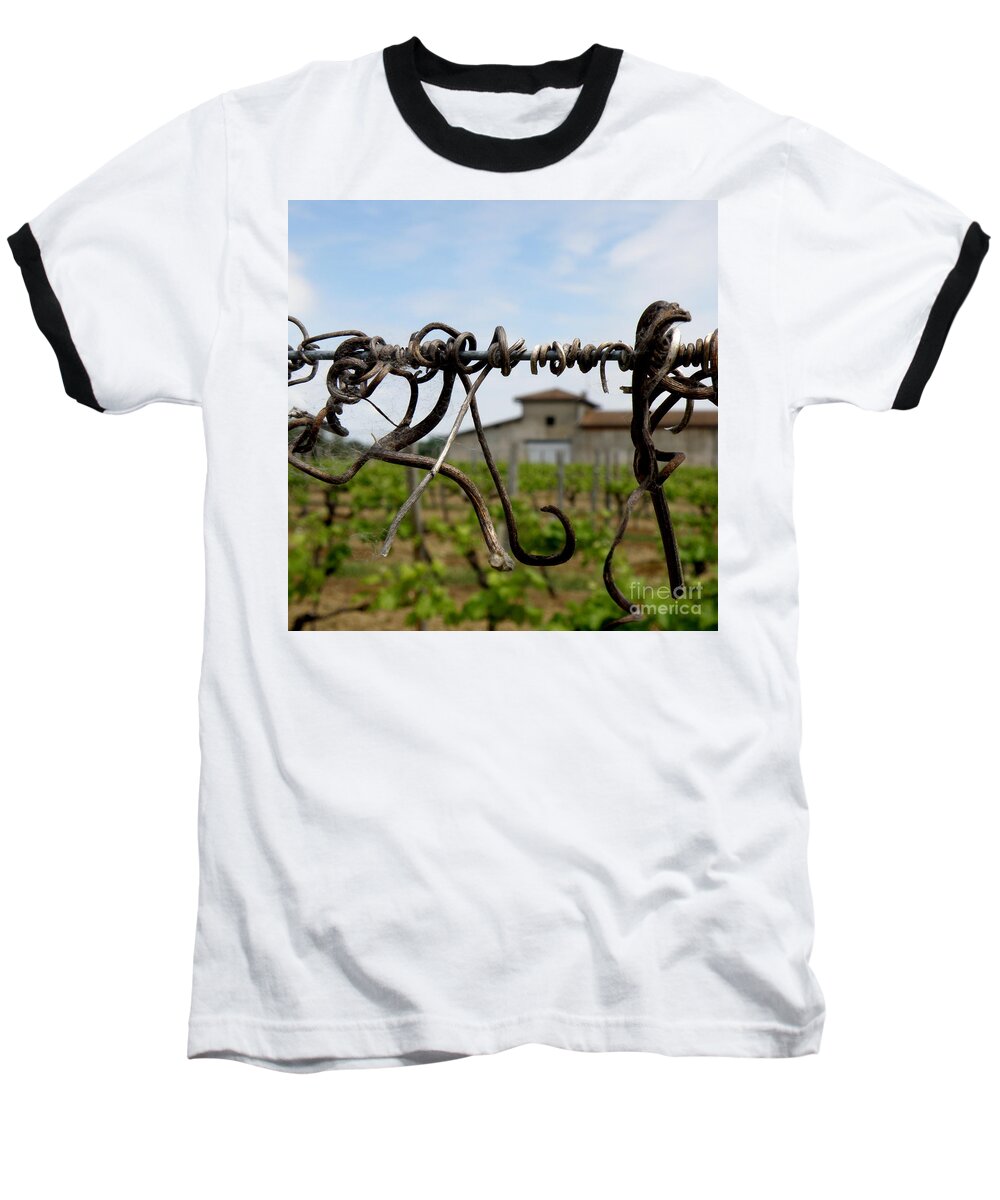 Vineyard Baseball T-Shirt featuring the photograph Old and New by Lainie Wrightson