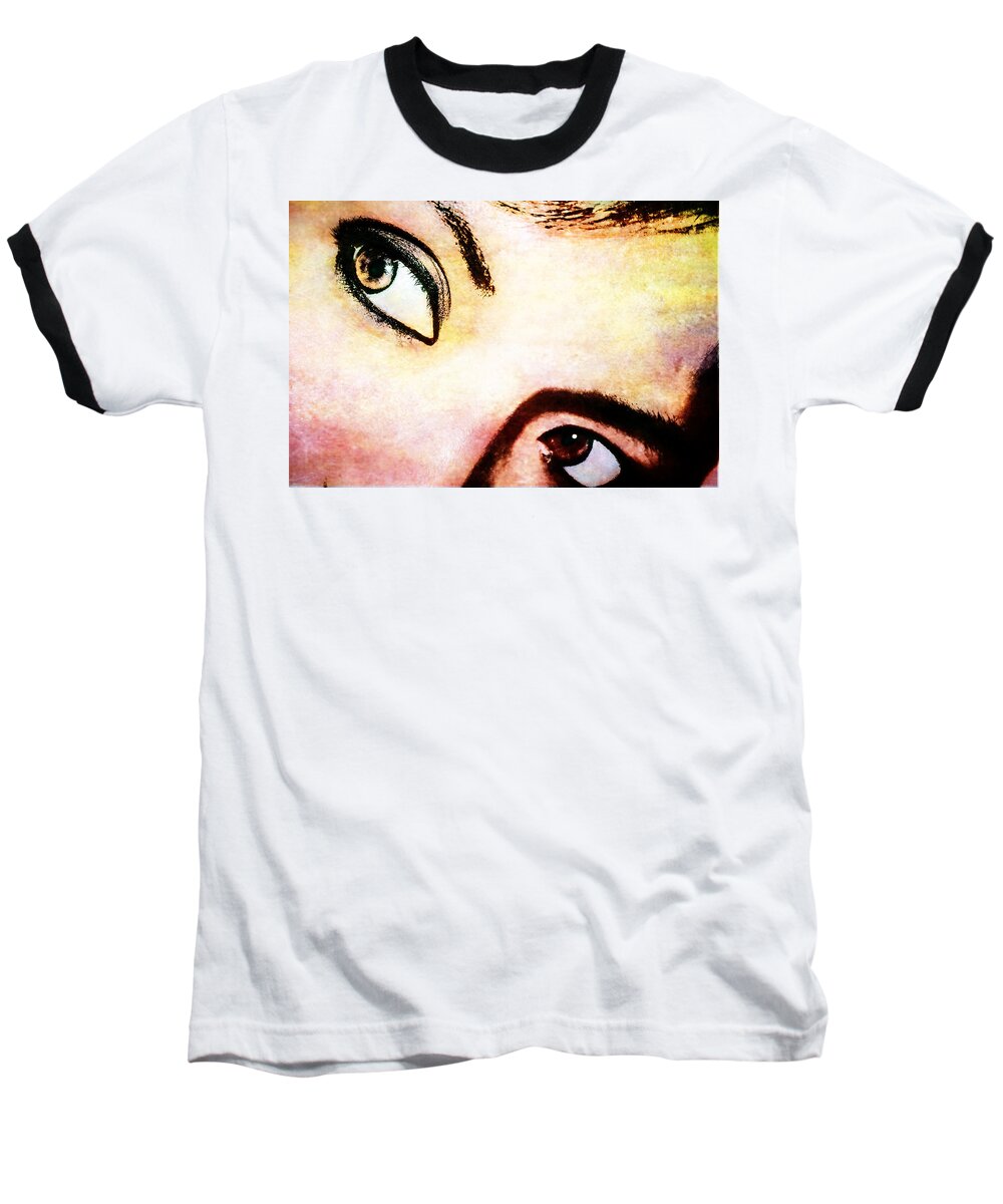 Eyes Baseball T-Shirt featuring the photograph Passionate Eyes by Ester McGuire