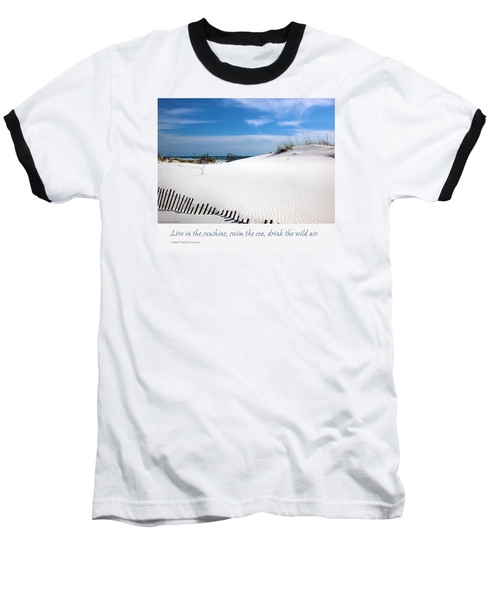 Pensacola Baseball T-Shirt featuring the photograph Sand Dunes Dream 3 by Marie Hicks