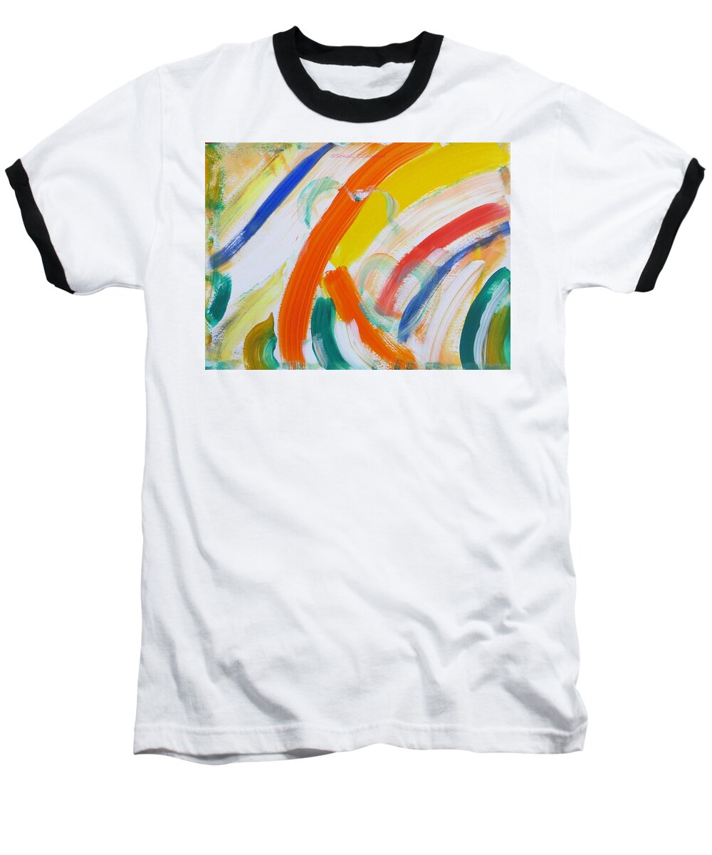 Two Souls In Love Baseball T-Shirt featuring the painting Souls by Sonali Gangane