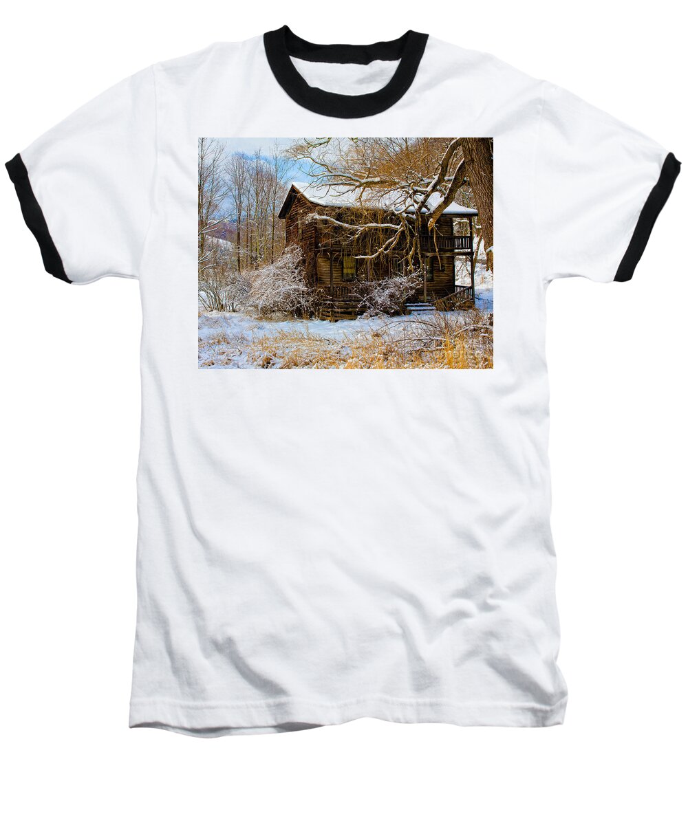 West Virginia Baseball T-Shirt featuring the photograph West Virginia Winter by Ronald Lutz