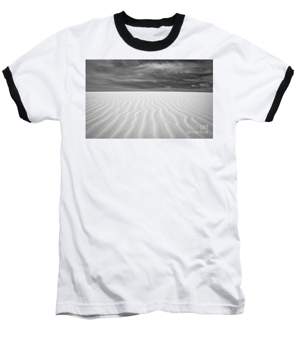 White Sand Baseball T-Shirt featuring the photograph What's next  by Olivier Steiner