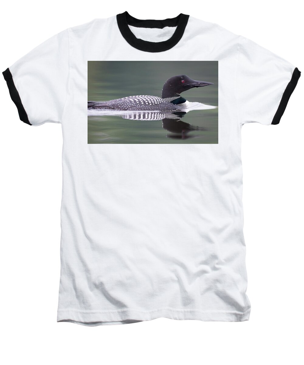 Loon Baseball T-Shirt featuring the photograph Cruisin... #1 by Ian Sempowski