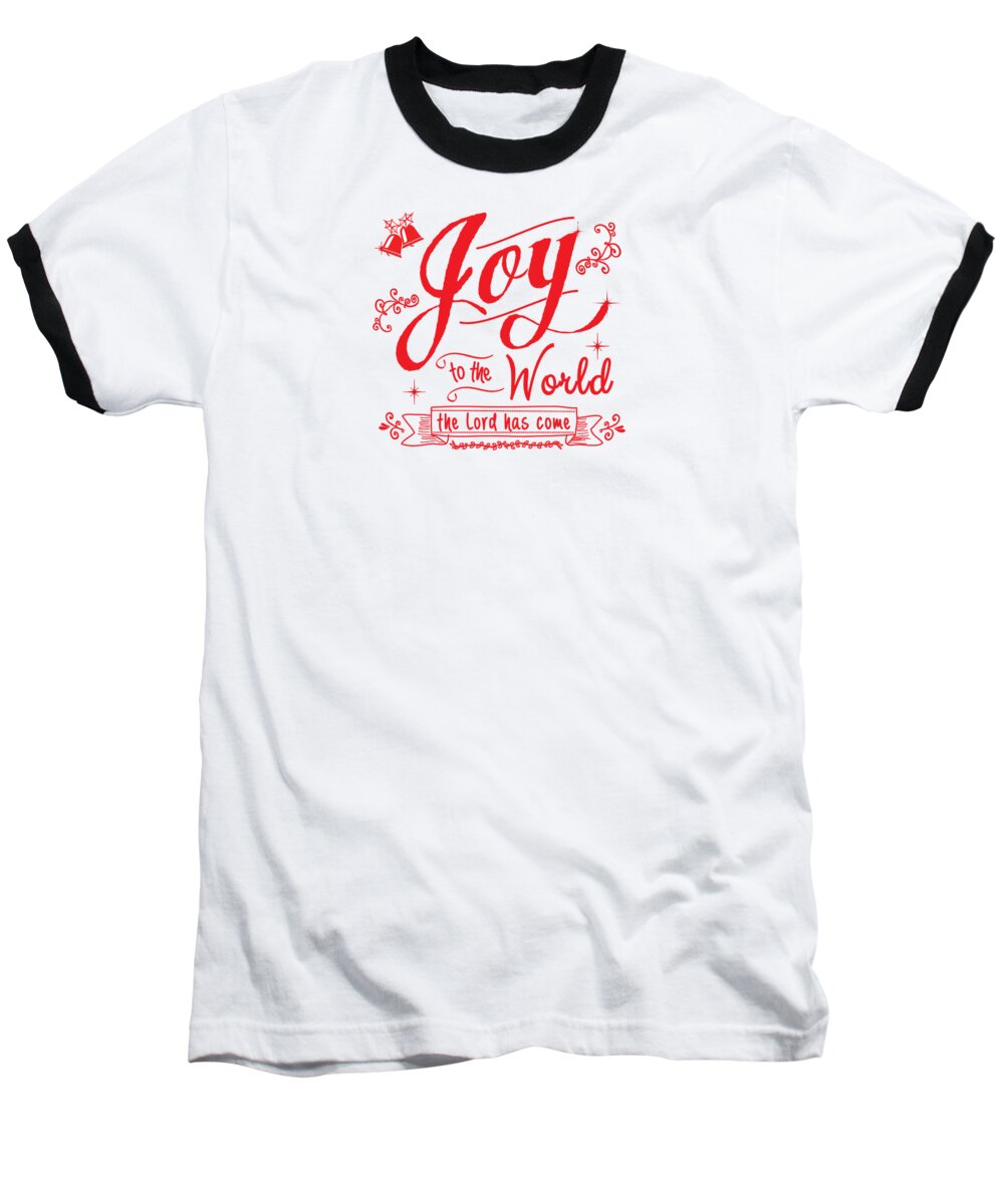 Joy To The World Baseball T-Shirt featuring the digital art Joy To The World #2 by Jan Marvin