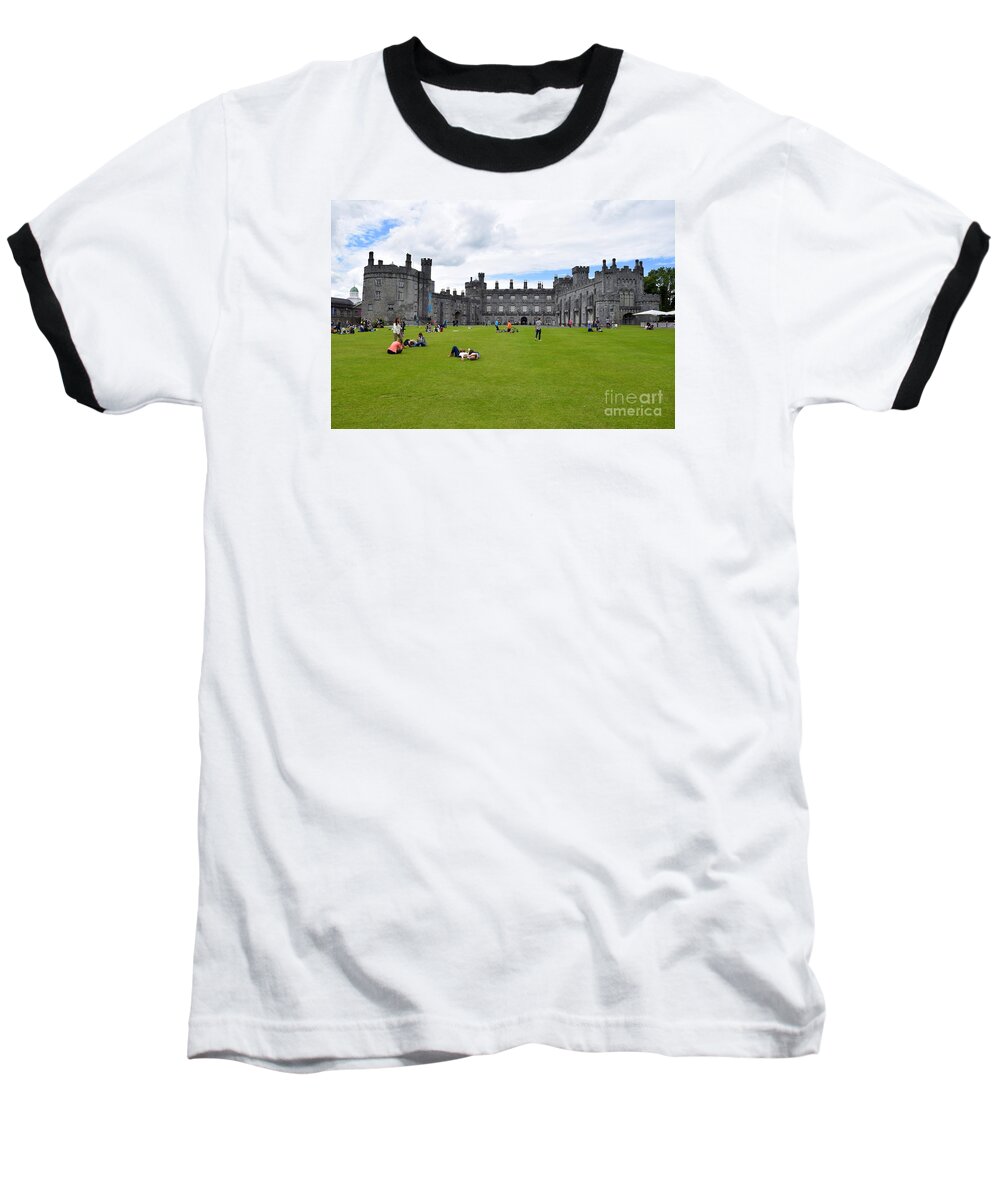 Kilkenny Castle Baseball T-Shirt featuring the photograph Kilkenny Castle #1 by Joe Cashin