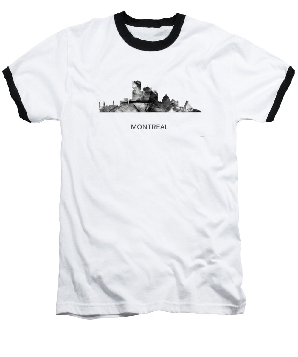 Montreal Que.skyline Baseball T-Shirt featuring the digital art Montreal Que.Skyline #2 by Marlene Watson