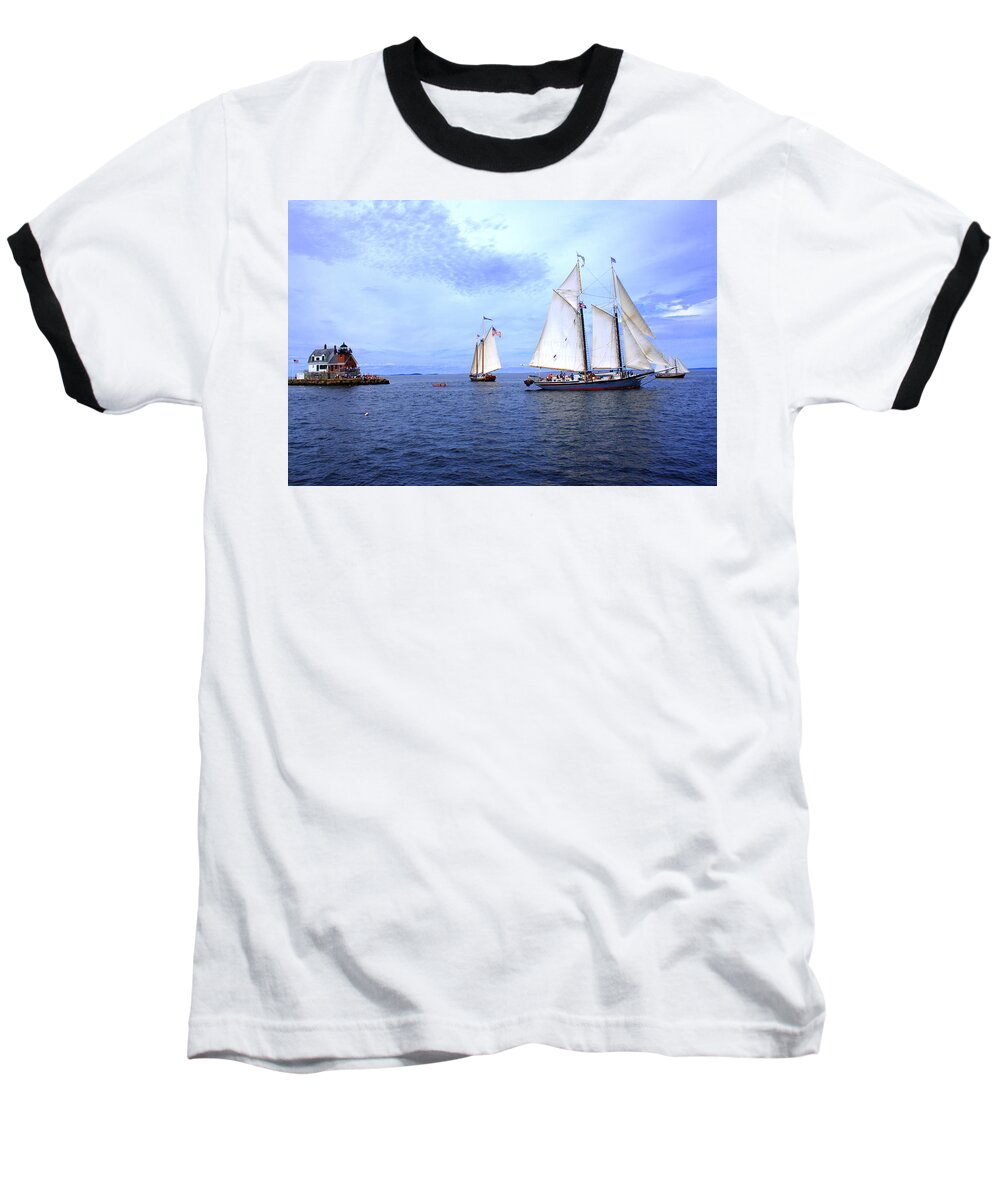 Seascape Baseball T-Shirt featuring the photograph 1871 Lewis R French by Doug Mills