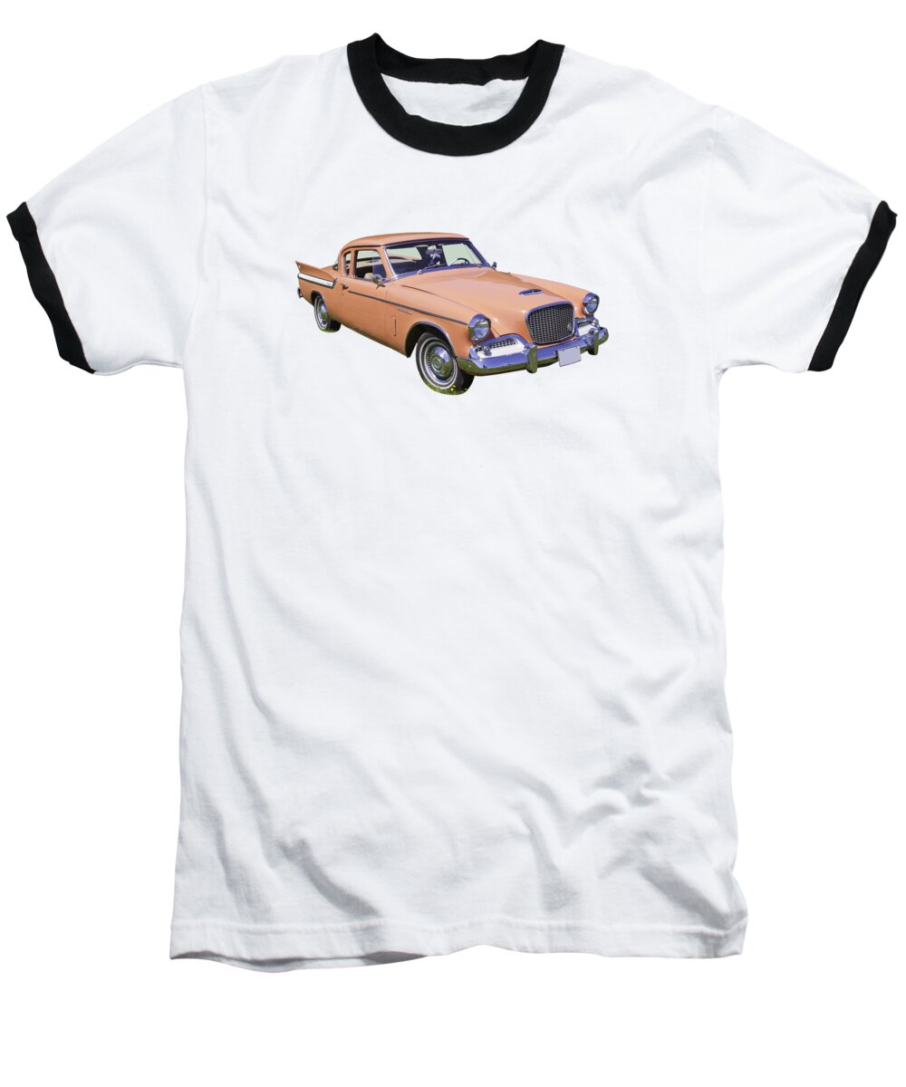 Vintage Baseball T-Shirt featuring the photograph 1961 Studebaker Hawk Coupe by Keith Webber Jr