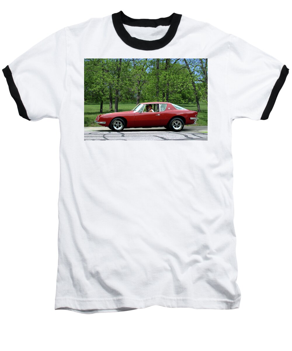 1963 Baseball T-Shirt featuring the photograph 1963 Studebaker Avanti Coupe by Tim McCullough