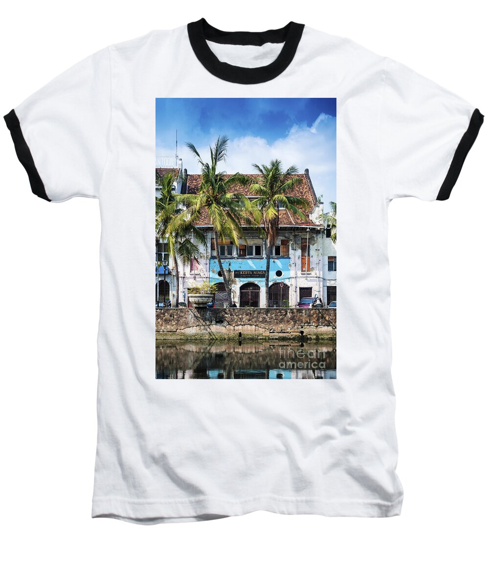 Architecture Baseball T-Shirt featuring the photograph Dutch Colonial Buildings In Old Town Of Jakarta Indonesia #2 by JM Travel Photography