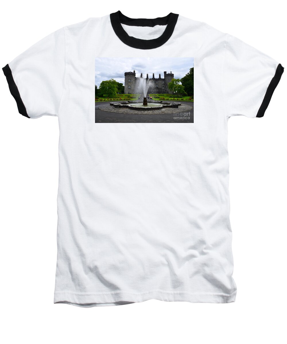 Castle Baseball T-Shirt featuring the photograph Kilkenny Castle #2 by Joe Cashin