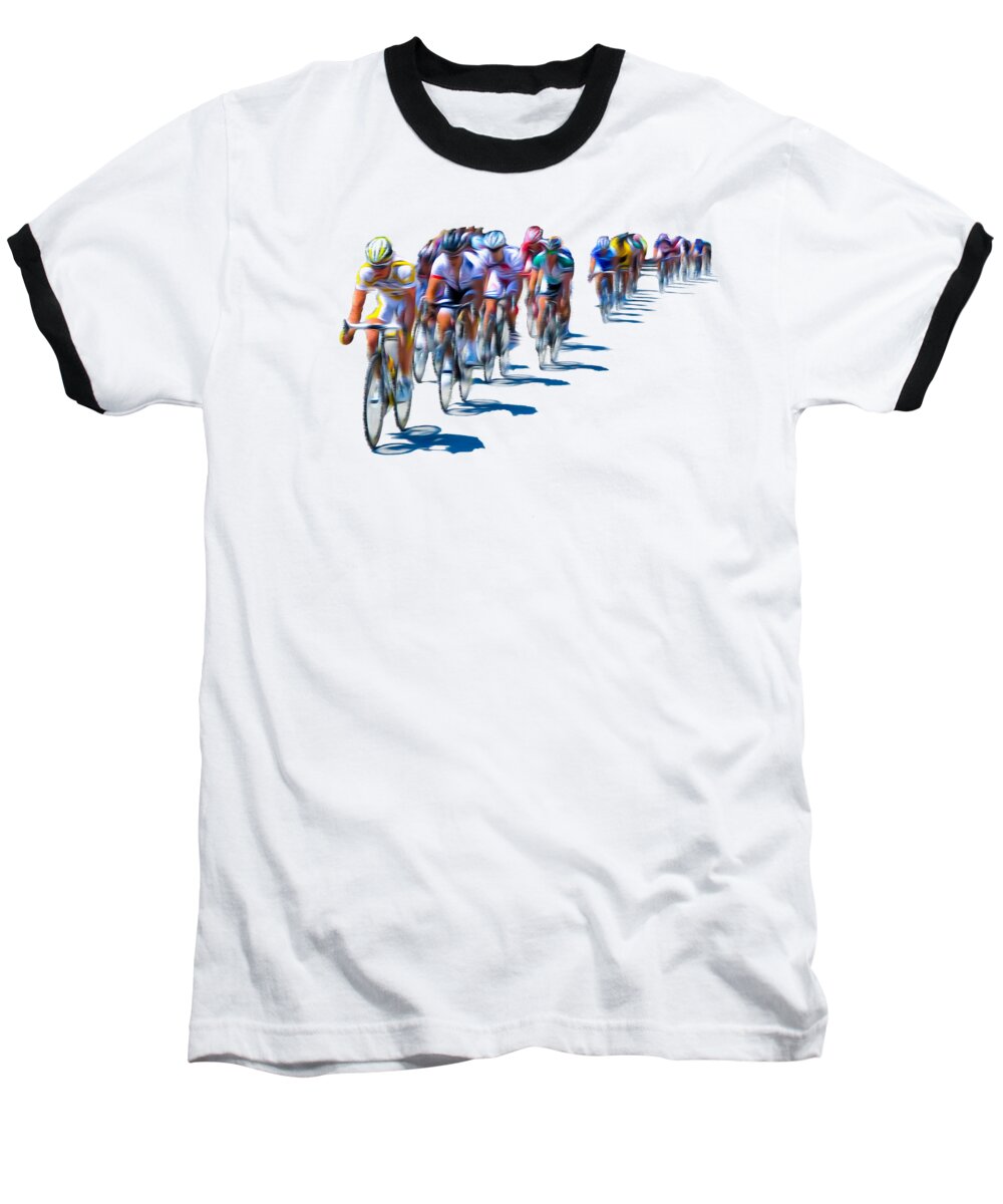 Philadelphia Baseball T-Shirt featuring the photograph Philadelphia Bike Race #2 by Bill Cannon