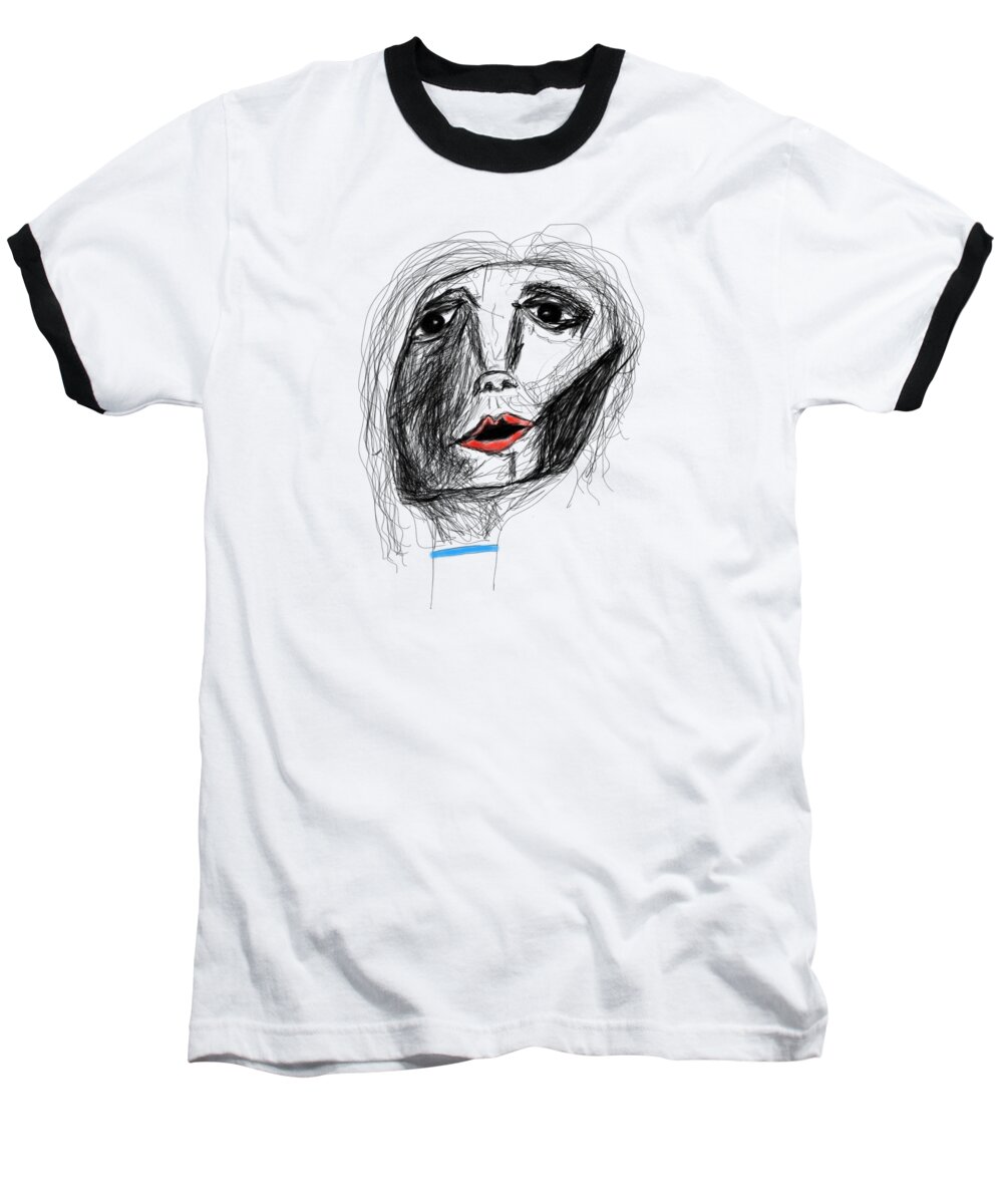 Apple Pencil Baseball T-Shirt featuring the drawing Hope #3 by Bill Owen
