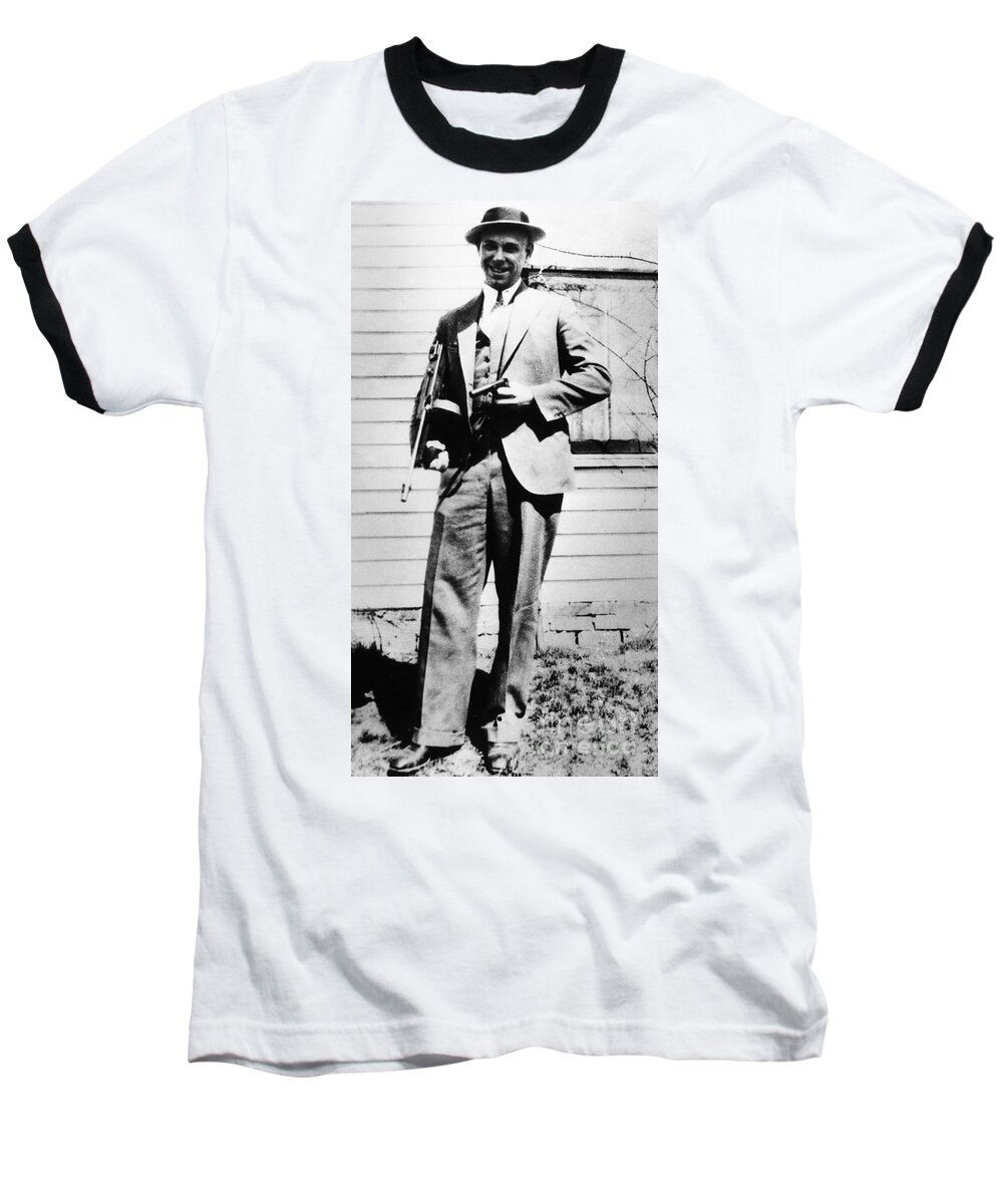 1934 Baseball T-Shirt featuring the photograph John Dillinger #1 by Granger