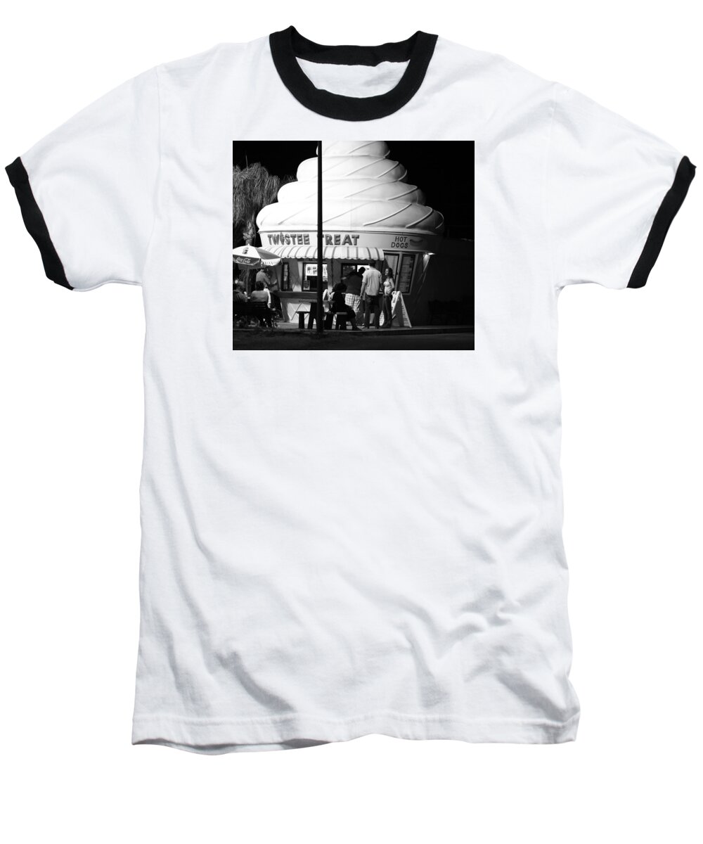 People Baseball T-Shirt featuring the photograph Twistee Treat by David Ralph Johnson