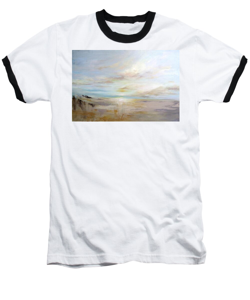 Sky Baseball T-Shirt featuring the painting After The Storm by Dina Dargo