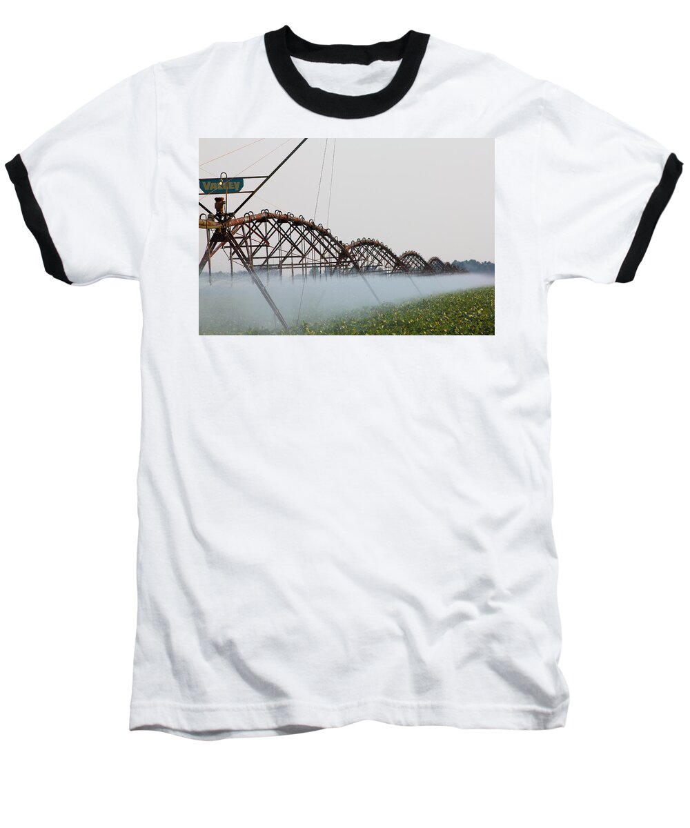 Agriculture Baseball T-Shirt featuring the photograph Agriculture - Irrigation 3 by Karen Wagner
