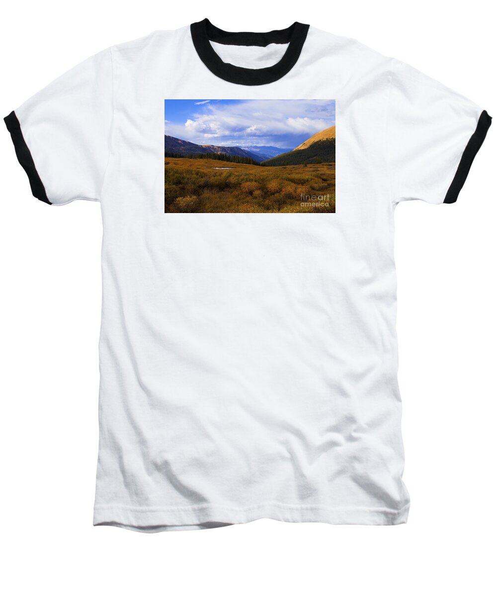 Autumn Baseball T-Shirt featuring the photograph Alpine Pond by Barbara Schultheis