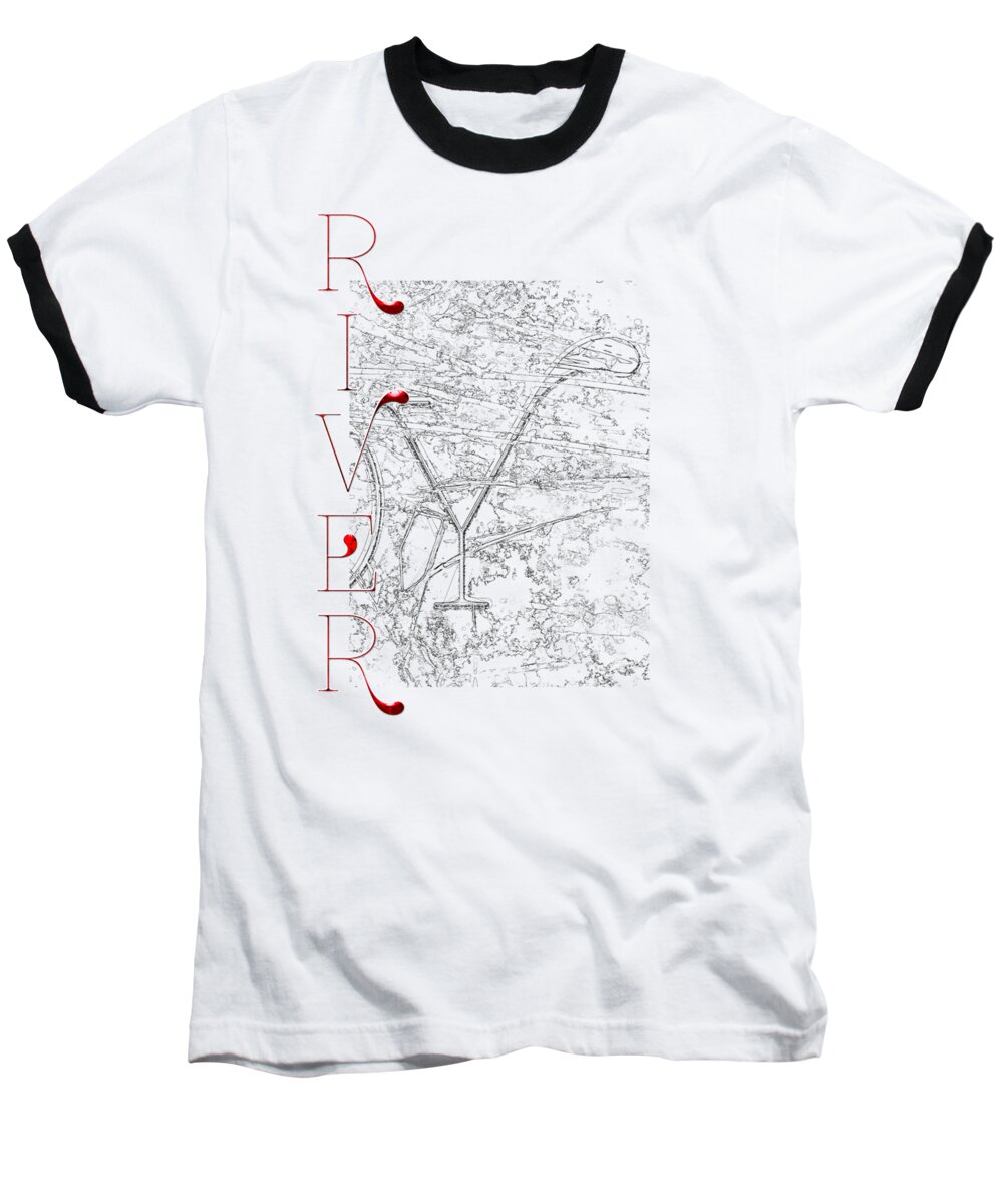 Jesus Baseball T-Shirt featuring the digital art Joy River by Payet Emmanuel
