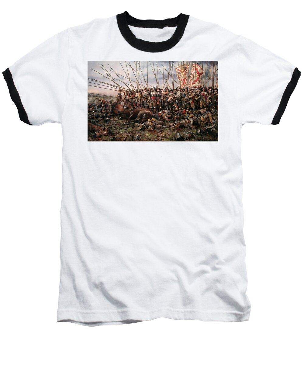 Painting Baseball T-Shirt featuring the painting Battle of Rocroi by Mountain Dreams