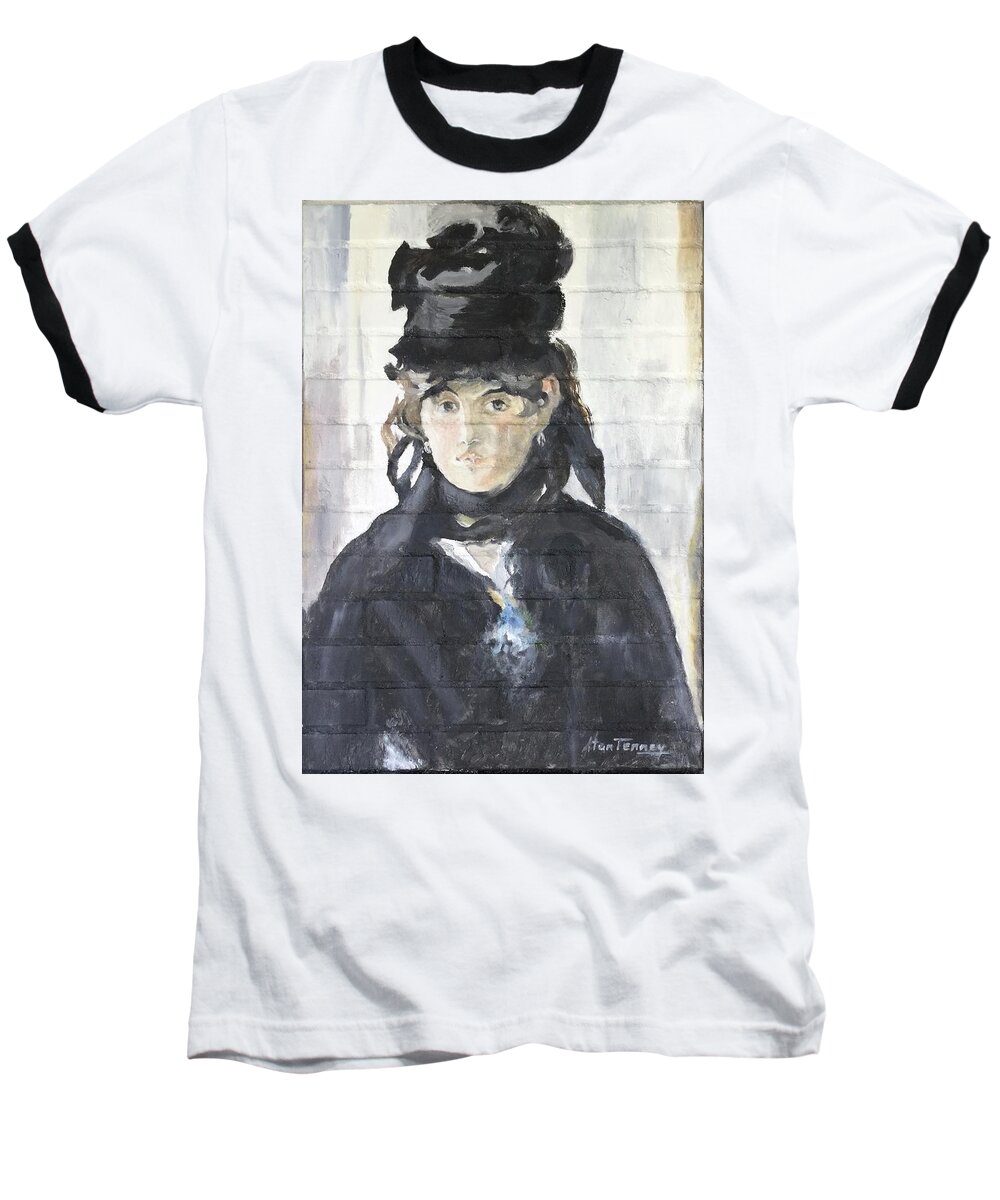 Paris Baseball T-Shirt featuring the painting Berthe Morisot by Stan Tenney