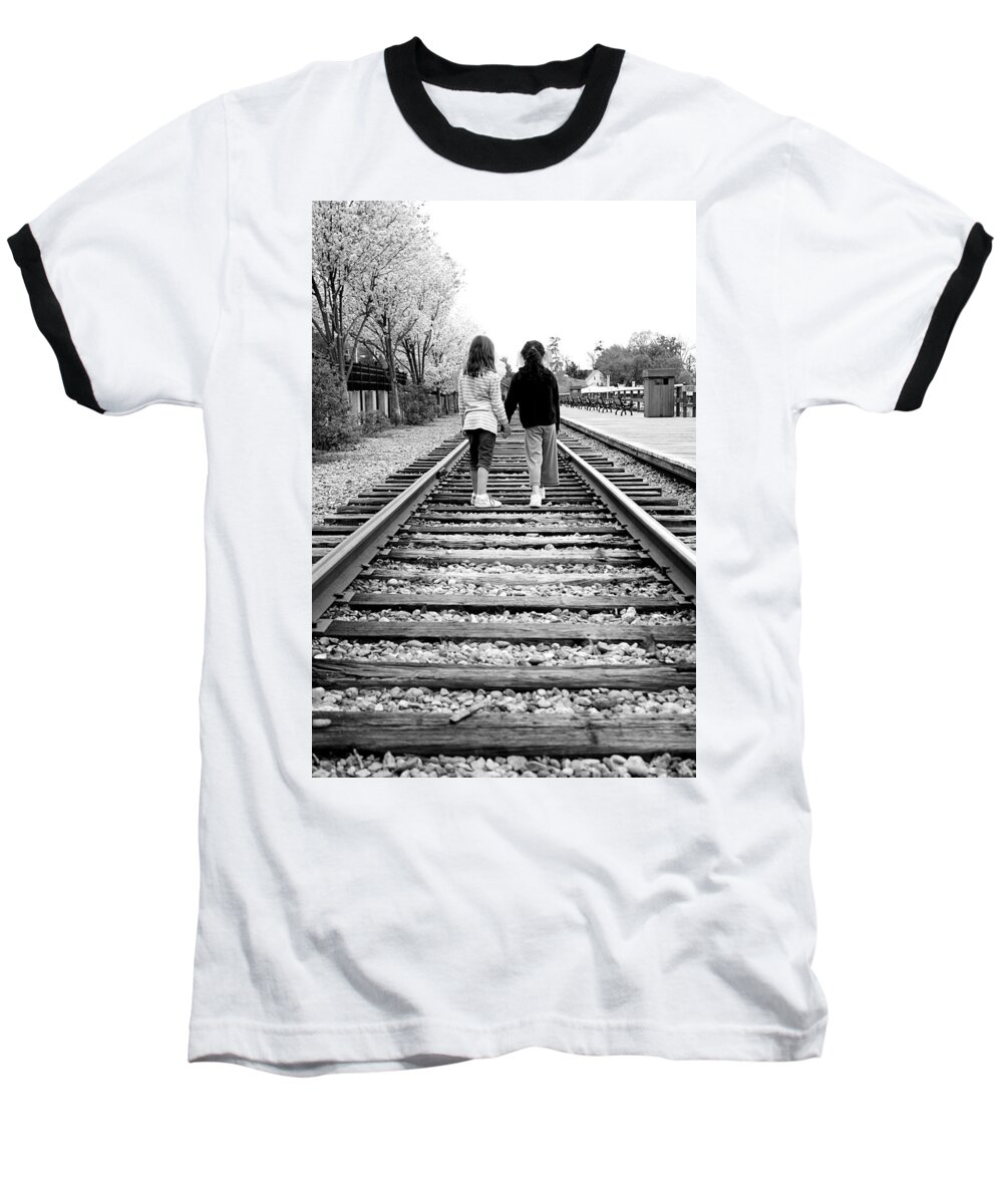 Friends Baseball T-Shirt featuring the photograph BFF's by Greg Fortier