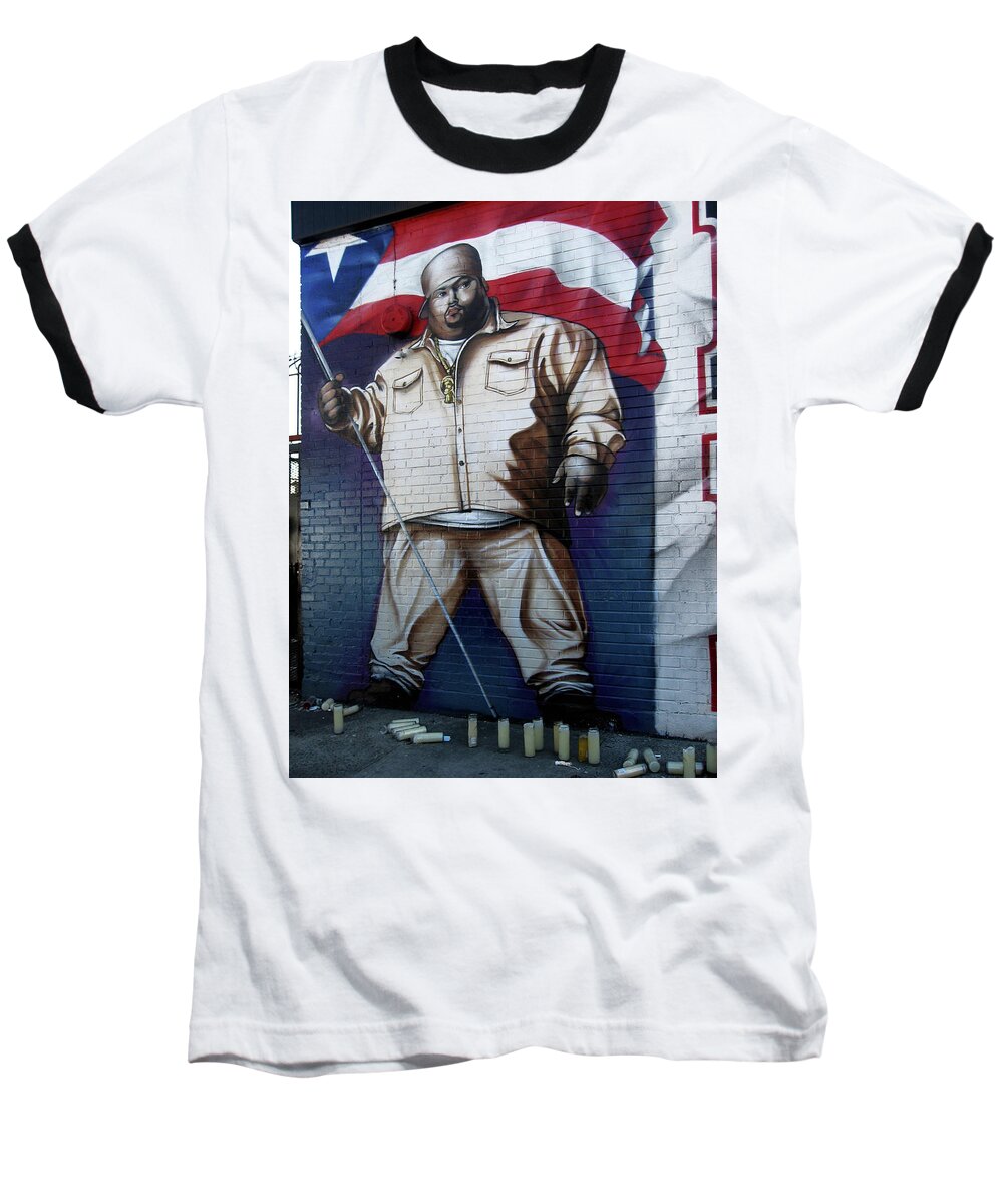 Big Pun Baseball T-Shirt featuring the photograph Big Pun by RicardMN Photography