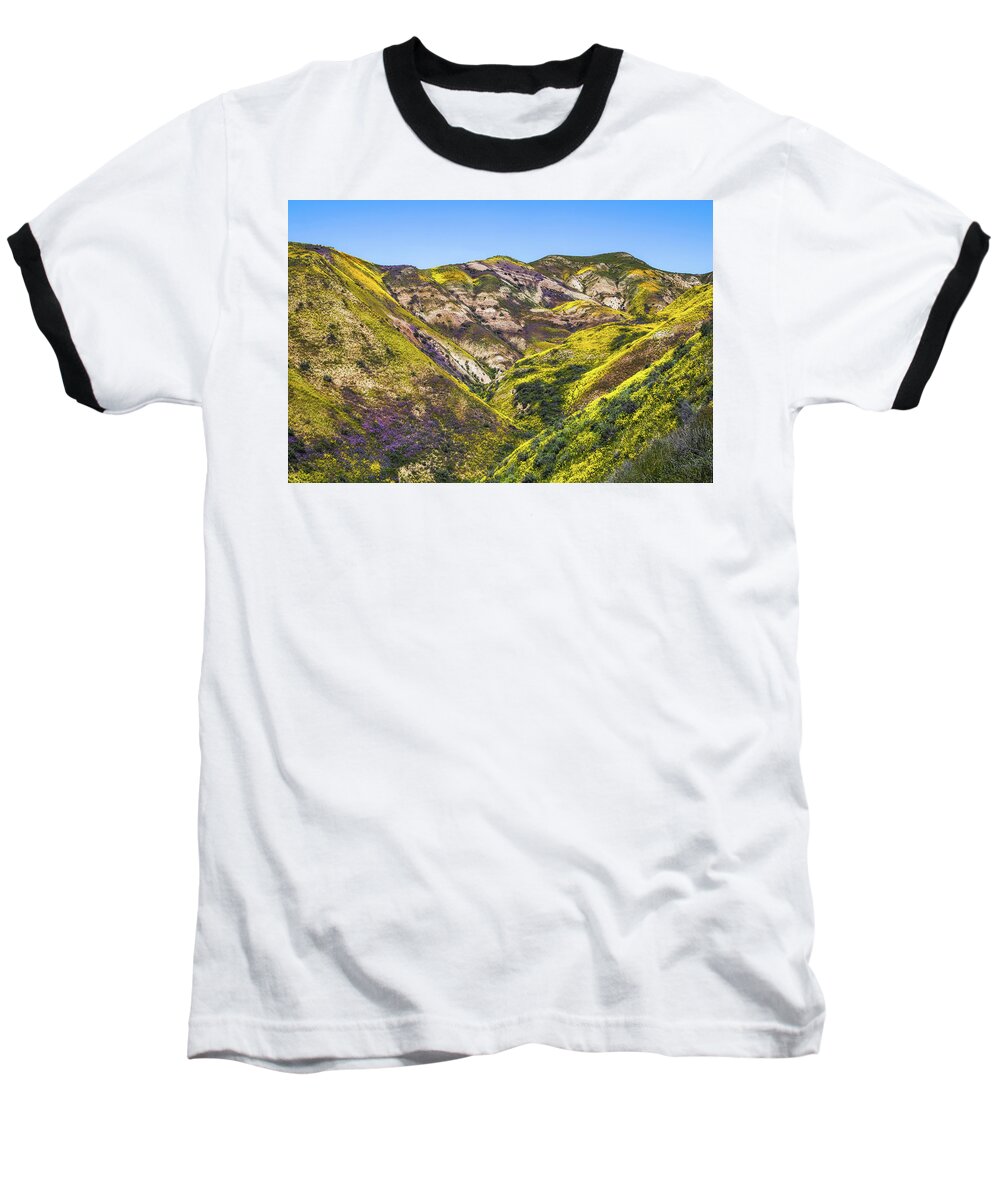 Flowers Baseball T-Shirt featuring the photograph Blanketed in Flowers by Laura Roberts