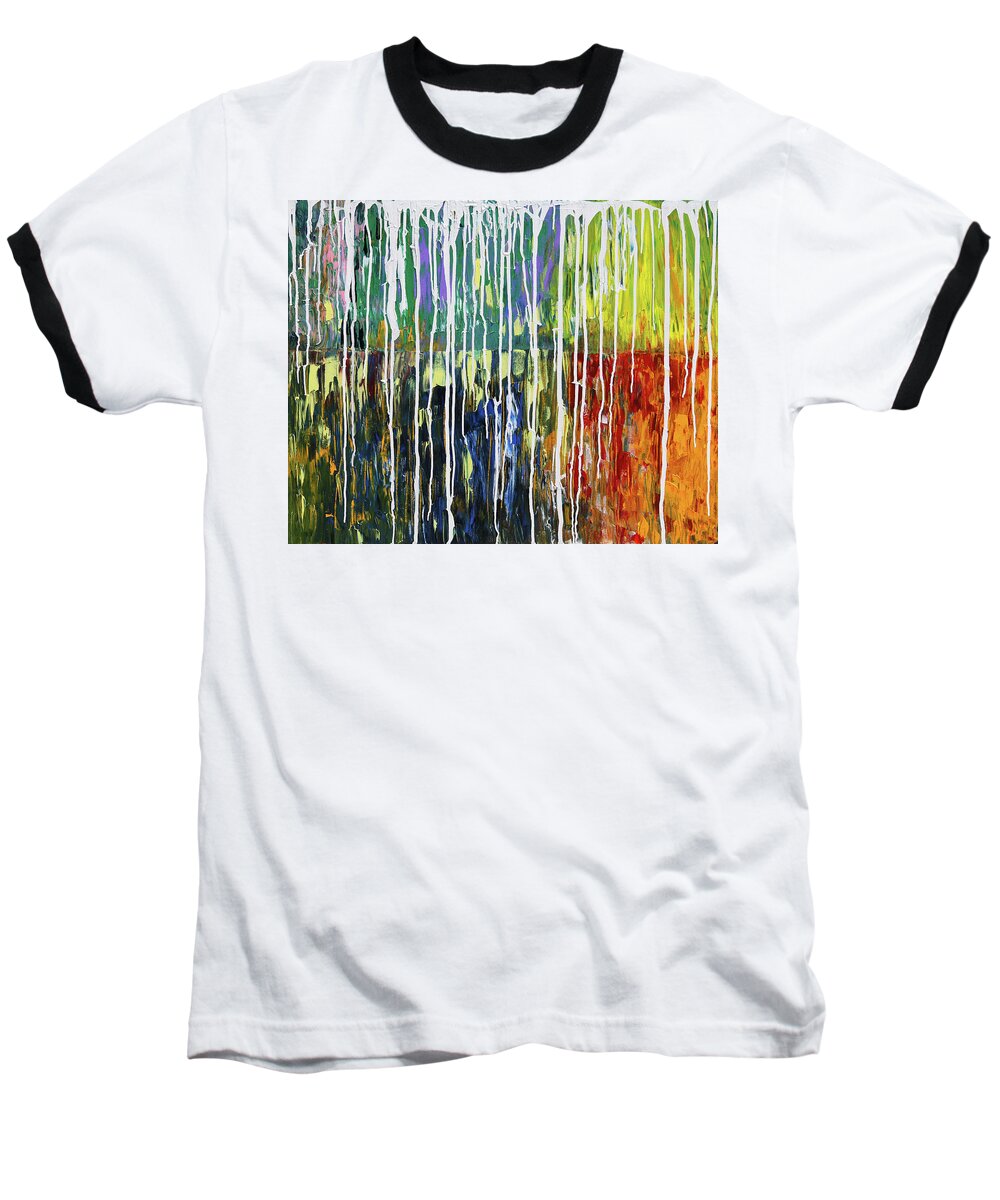 Fusionart Baseball T-Shirt featuring the painting Bleached by Ralph White