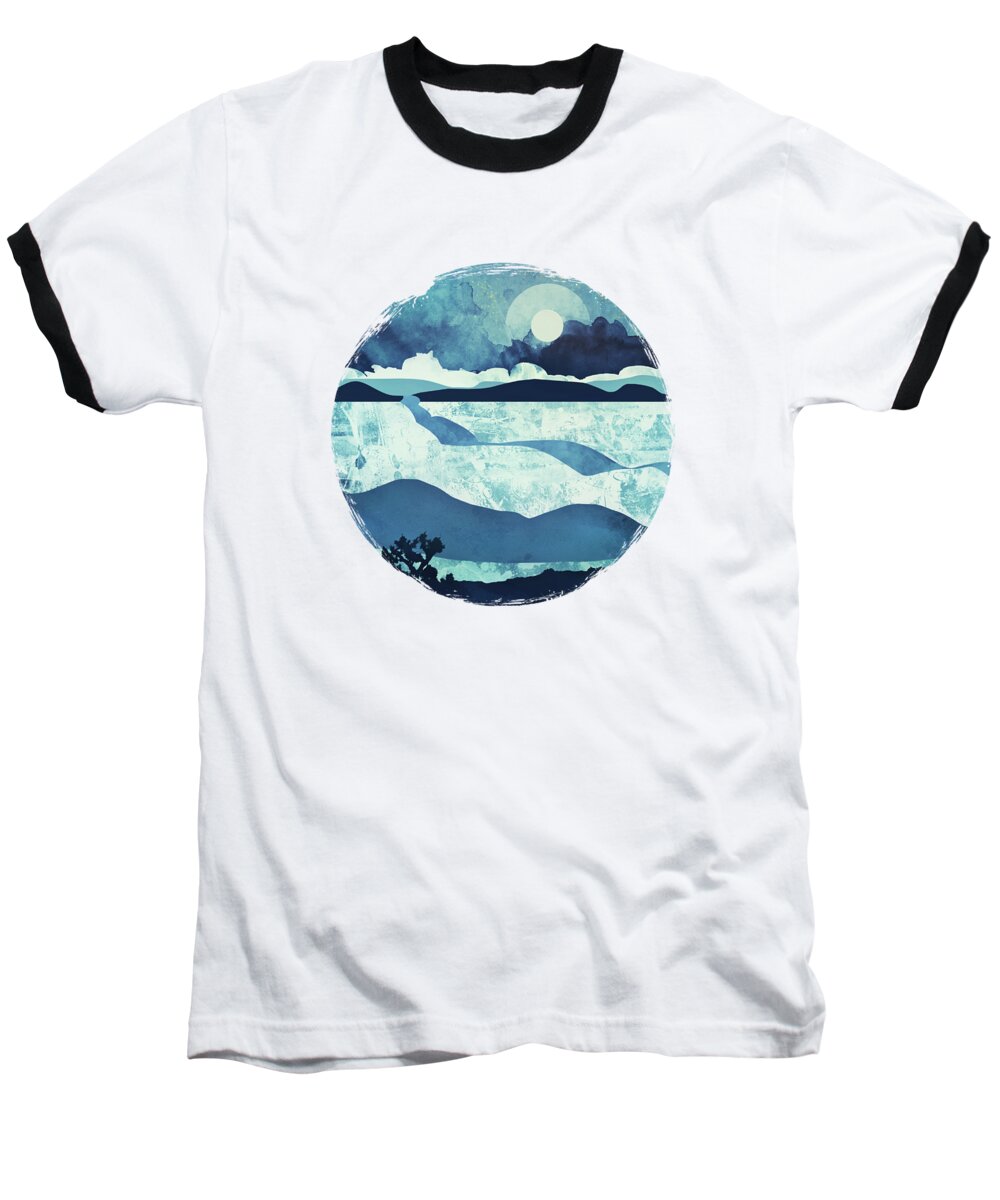 Blue Baseball T-Shirt featuring the digital art Blue Desert by Spacefrog Designs