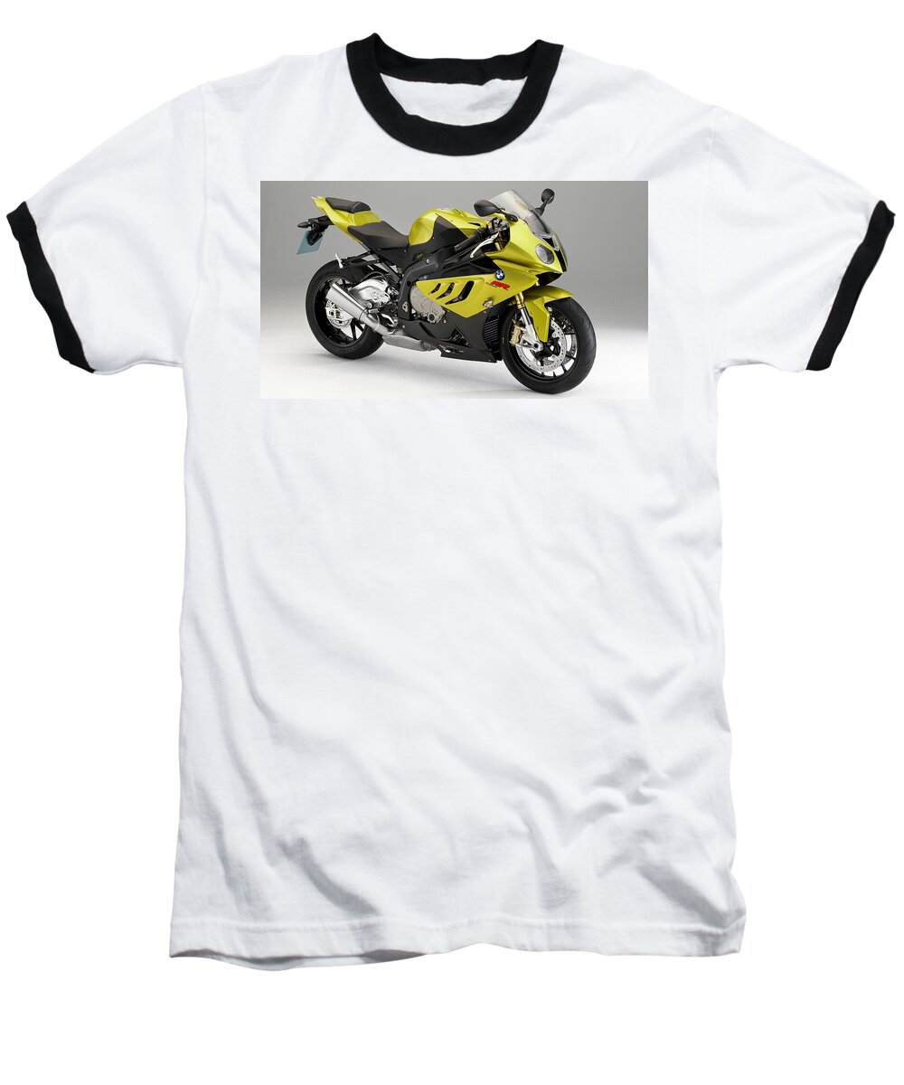 Bmw S1000 Baseball T-Shirt featuring the photograph Bmw S1000 by Mariel Mcmeeking