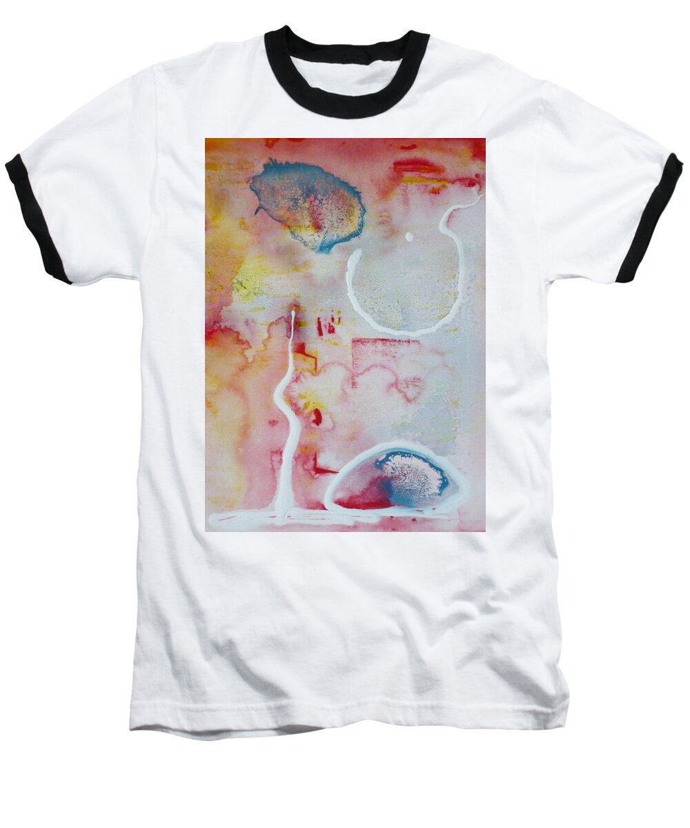 Abstract Baseball T-Shirt featuring the painting Brainchild by 'REA' Gallery