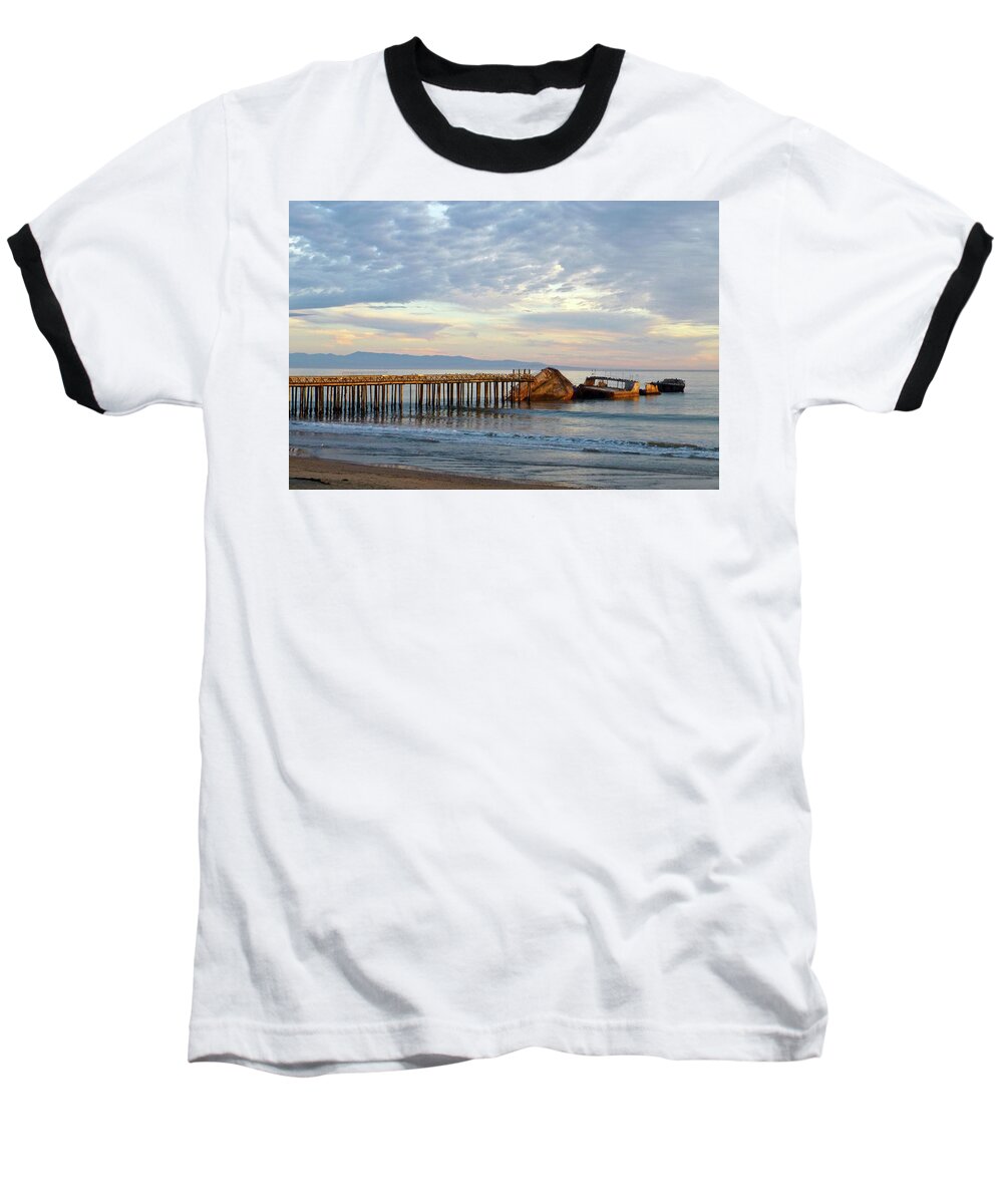 Ss Palo Alto Baseball T-Shirt featuring the photograph Broken Boat, SS Palo Alto by Amelia Racca