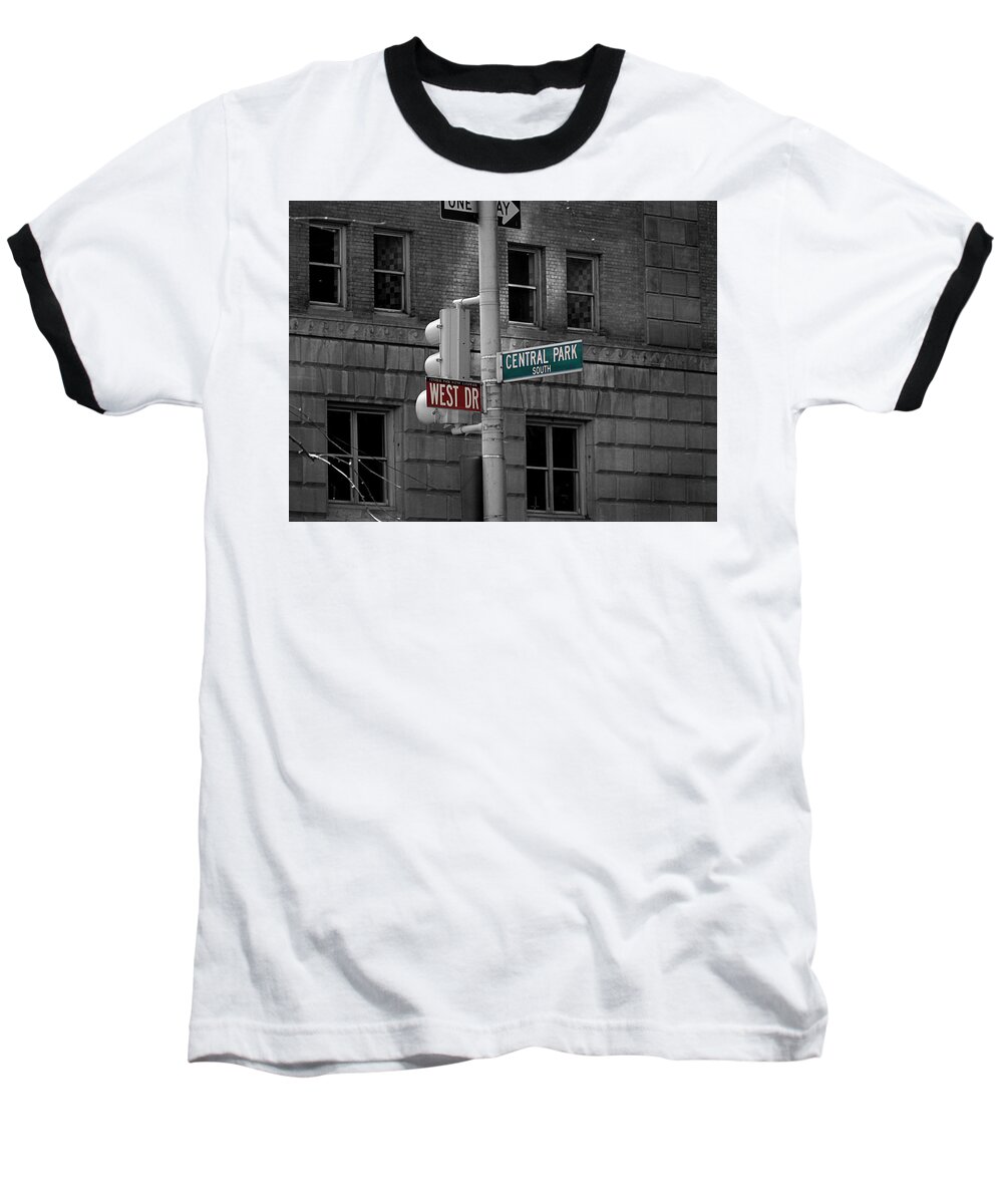 Architecture Baseball T-Shirt featuring the photograph Central Park by Steven Myers