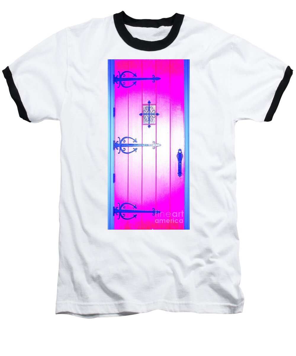 Church Baseball T-Shirt featuring the photograph Church Door by Merle Grenz