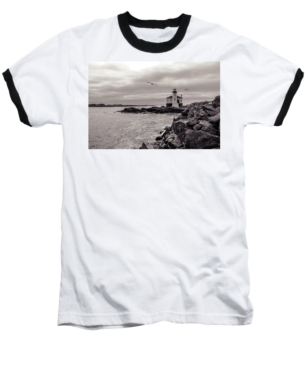 Landscapes Baseball T-Shirt featuring the photograph Coquille Lighthouse Oregon by Steven Clark