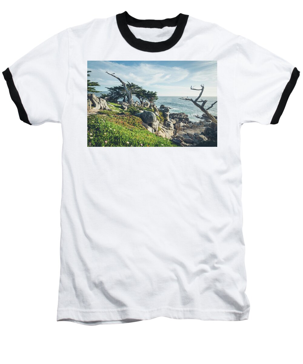 Landscape Baseball T-Shirt featuring the photograph Craggy Coast by Margaret Pitcher