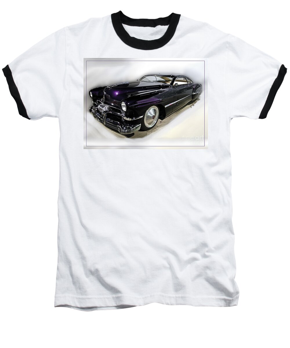 Cars Baseball T-Shirt featuring the photograph Custom Merc by Tom Griffithe