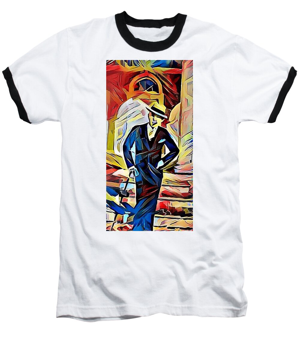30s Baseball T-Shirt featuring the photograph Dapper Dude by Gini Moore