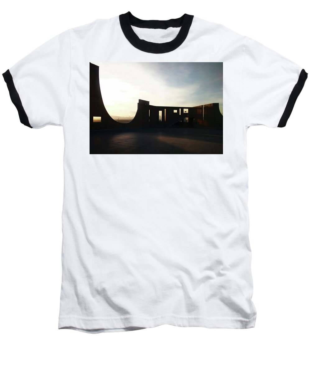 Denver Baseball T-Shirt featuring the photograph Denver Art Museum Ponti Deck by Marilyn Hunt