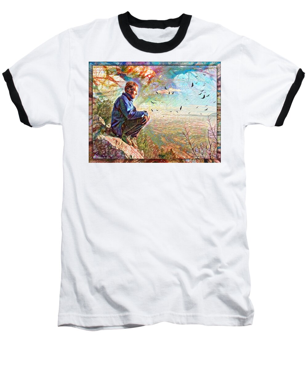 Landscape Baseball T-Shirt featuring the photograph Die Slowly - Lentamente Muore by Leonard Rubins