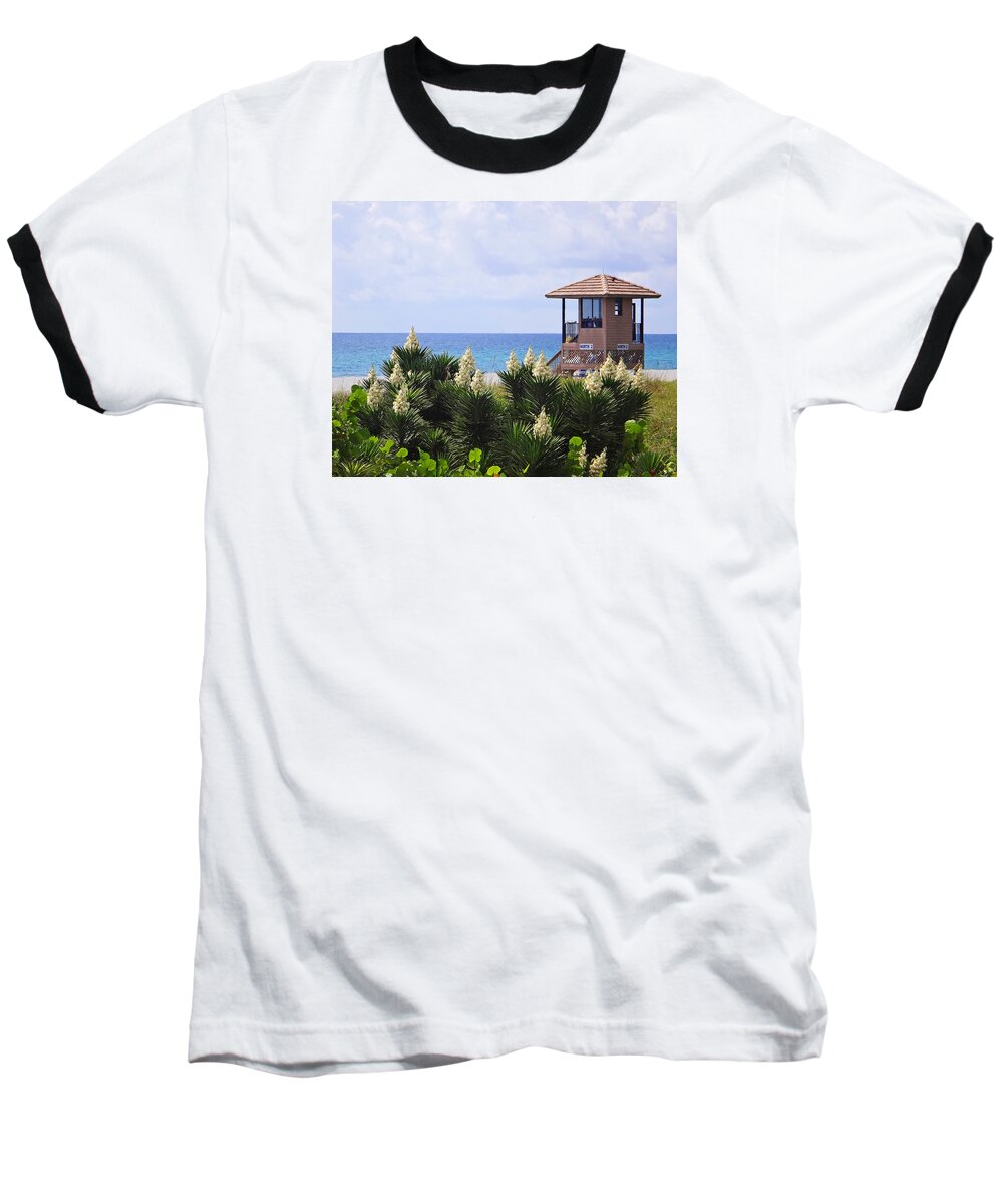 Yucca Baseball T-Shirt featuring the photograph Dune Yucca by Lawrence S Richardson Jr