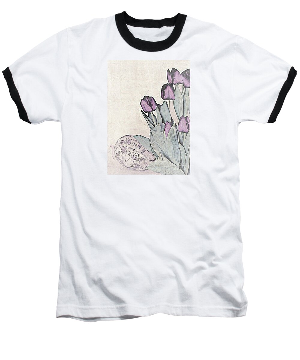 Easter Baseball T-Shirt featuring the digital art Easter Blessing No. 2 by Sherry Hallemeier