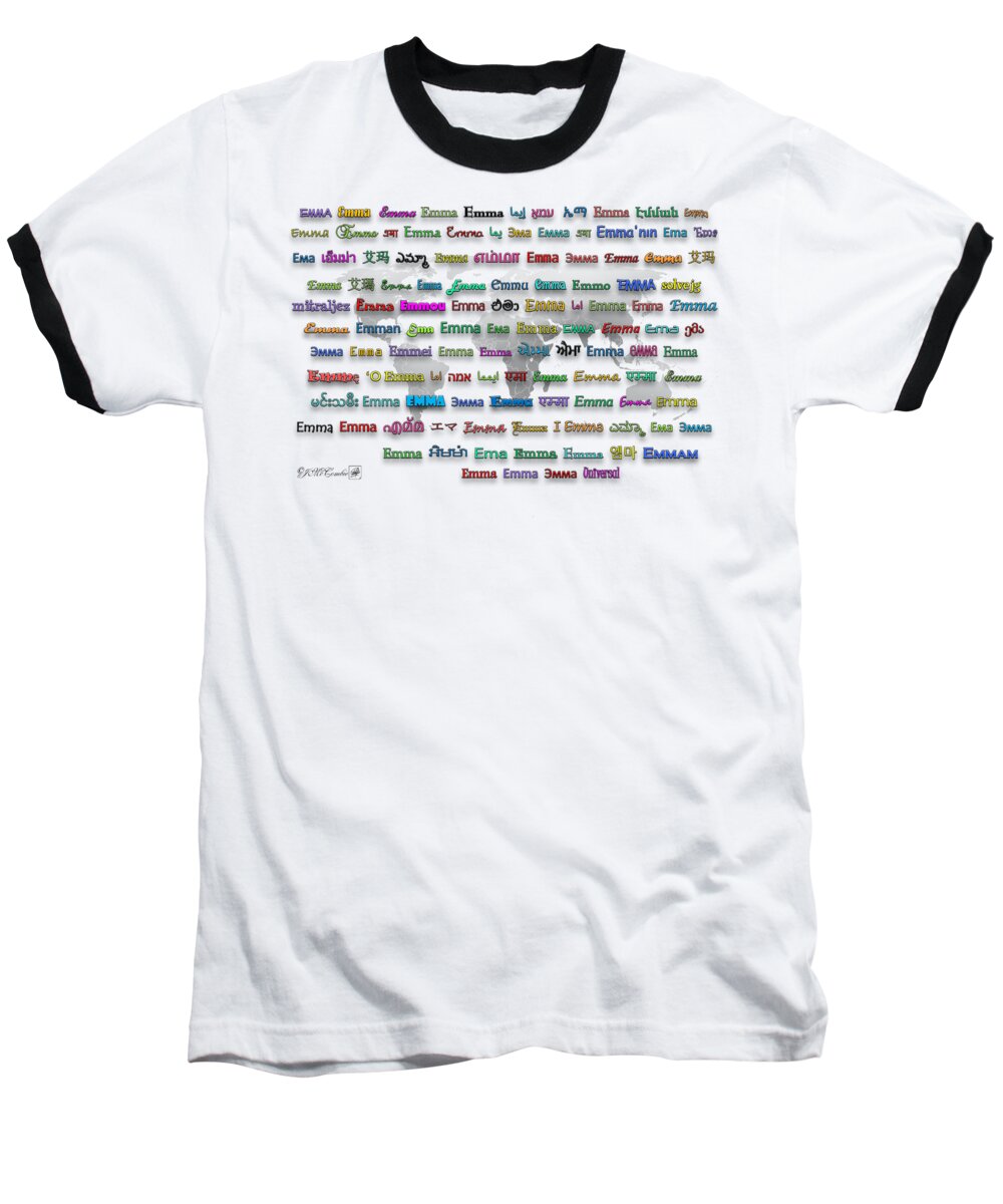 Mccombie Baseball T-Shirt featuring the digital art Emma by J McCombie