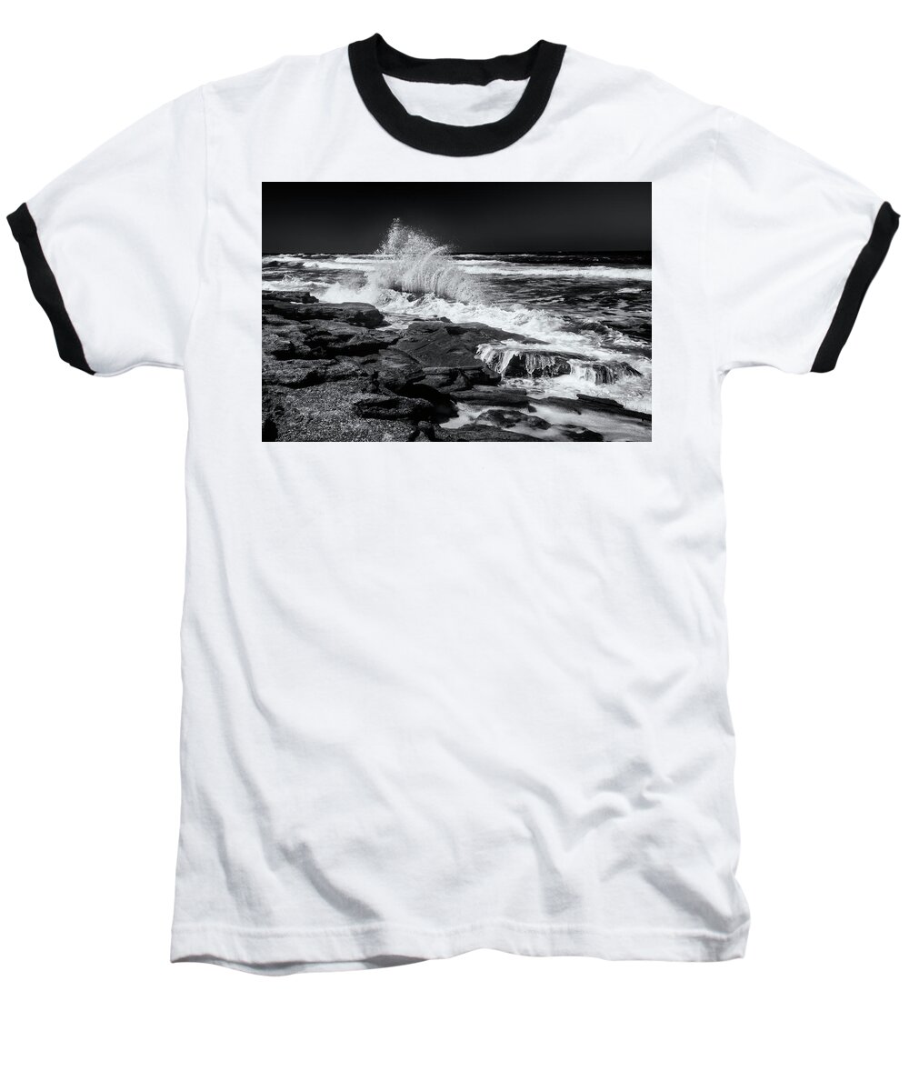 Crystal Yingling Baseball T-Shirt featuring the photograph Evening Tide by Ghostwinds Photography