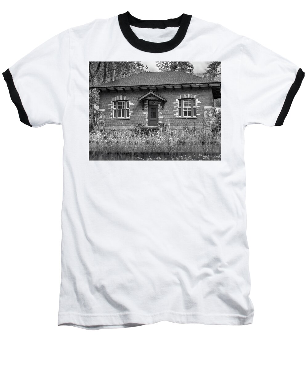 5dii Baseball T-Shirt featuring the photograph Field Telegraph Station by Mark Mille