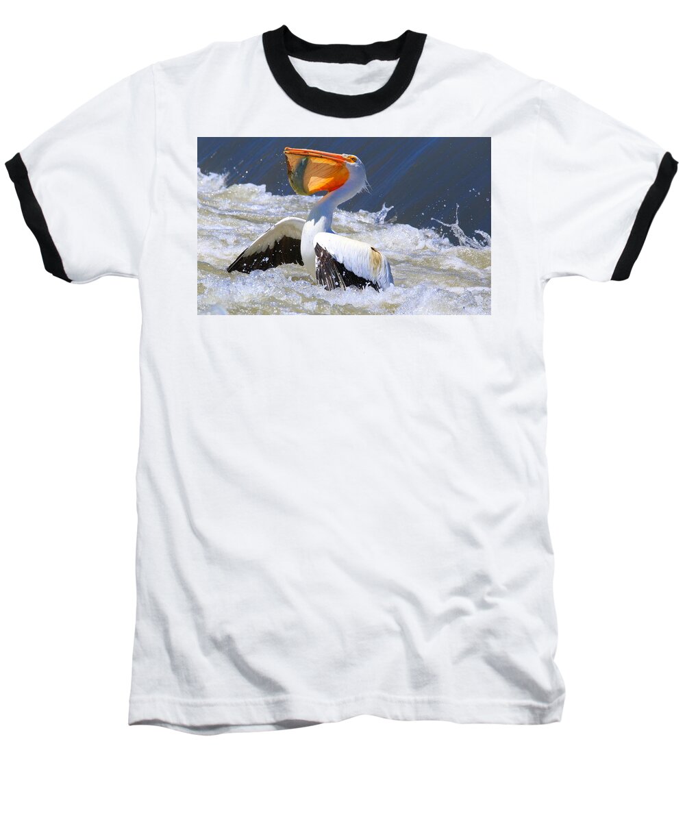 Fish For Dinner Baseball T-Shirt featuring the photograph Fish for dinner by Lynn Hopwood