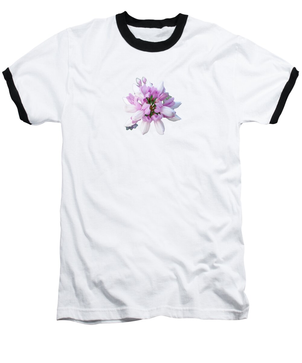 Flower Securigera Varia 2 Baseball T-Shirt featuring the photograph Flower Securigera varia 2 by Mike Breau
