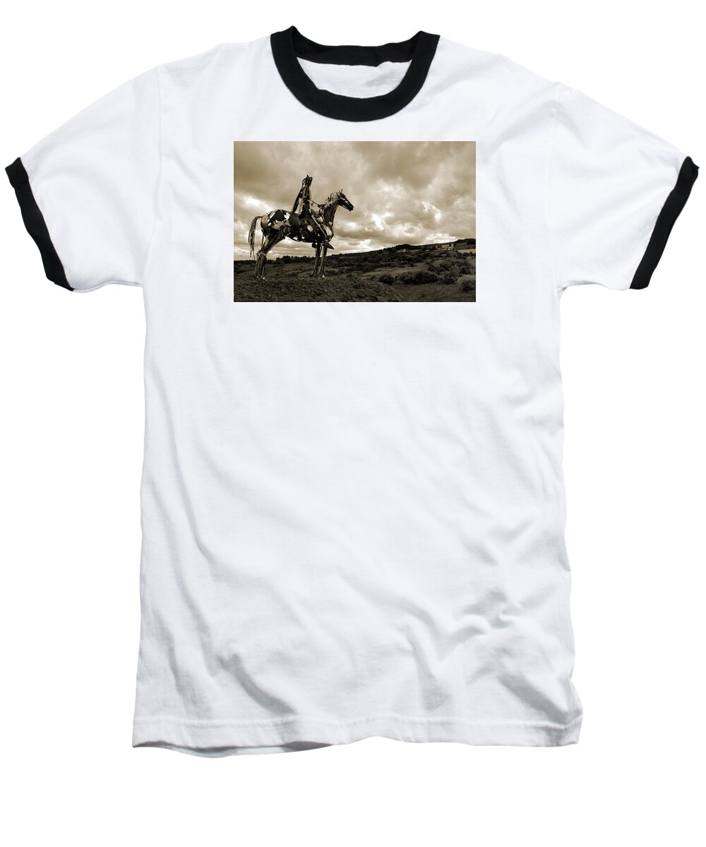 Gaelic Chieftain Baseball T-Shirt featuring the photograph Gaelic Chieftain. by Terence Davis