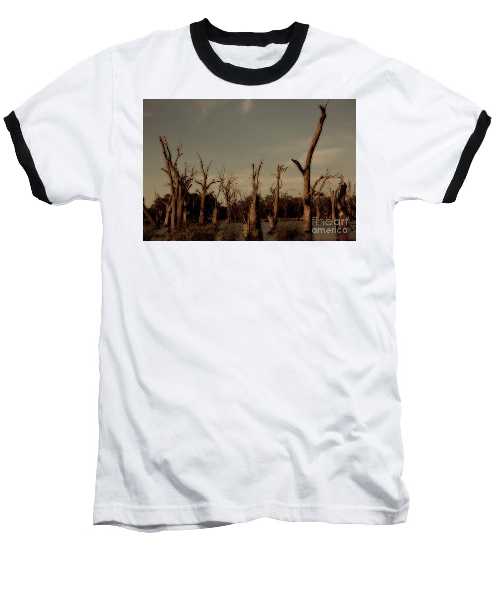 Tree Baseball T-Shirt featuring the photograph Ghostly Trees by Douglas Barnard